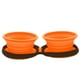 thumbnail image 2 of Plato Plegable Silicona Doble Naranjo Talla M Perro, 2 of 5