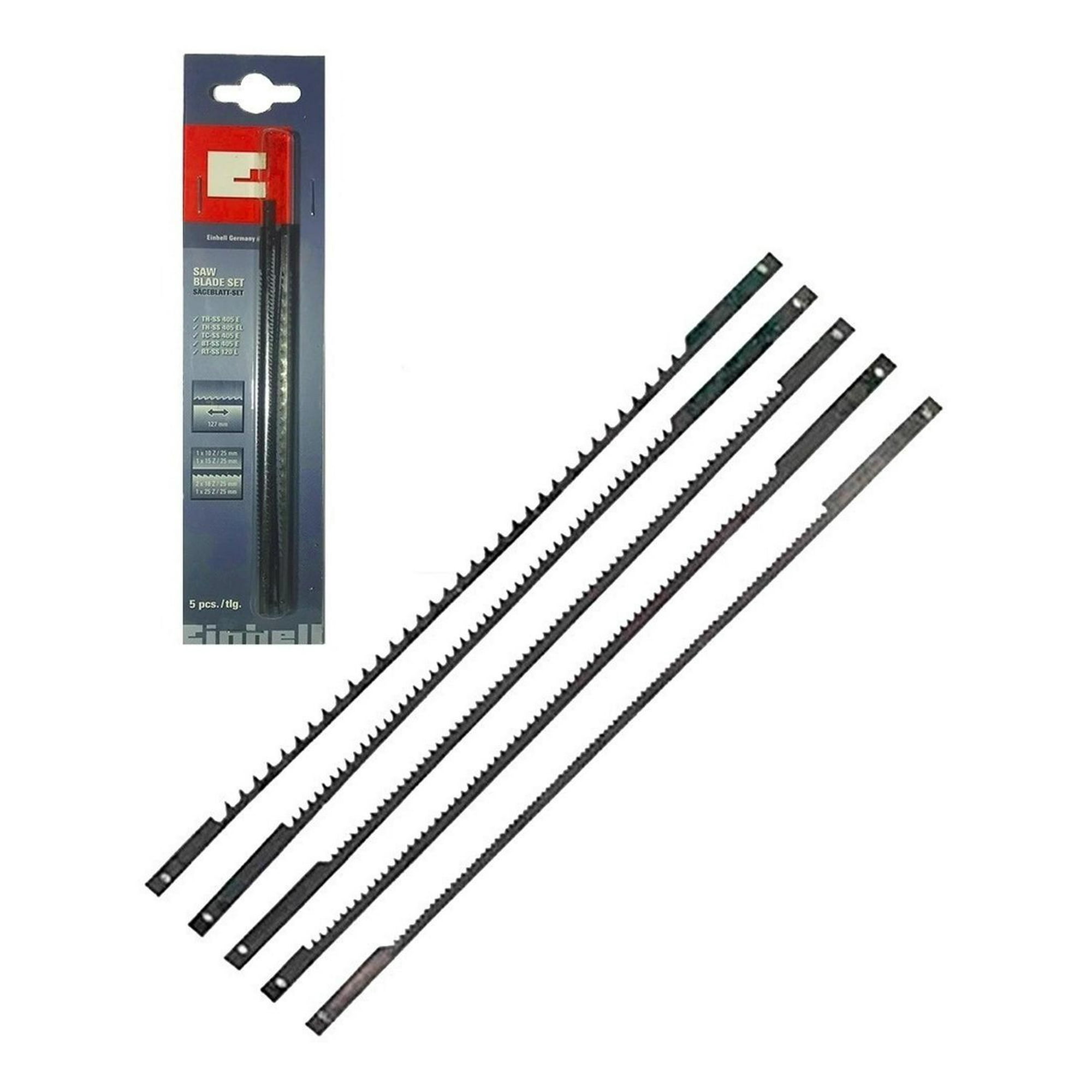 Set 5 Hojas De Repuesto Caladora De Banco Einhell Rojo