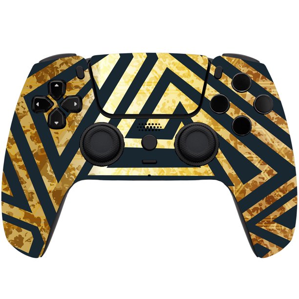 ProControllers LLC Mando inalámbrico personalizado para PS5 - Pintado a mano con aerógrafo y varios diseños disponibles (Golden Apex)