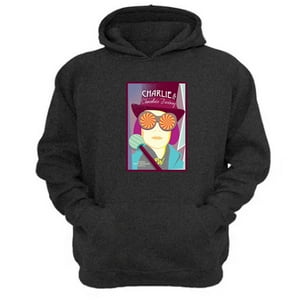 Genérico - Polerón Canguro Wonka Gris Oscuro Talla Xs Unisex