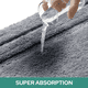 thumbnail image 3 of Alfombra Baño Microfibra Bajada Ducha Absorbente Liso Gris, 3 of 3