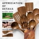 thumbnail image 4 of Juego de utensilios de cocina Hefeld, cucharas de madera de acacia, 10 unidades, 4 of 5