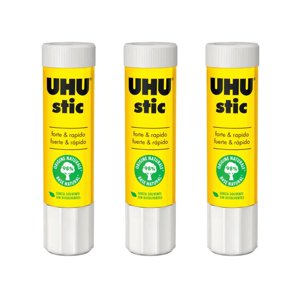 Uhu Stic Pegamento, Adhesivo En Barra 21Grs. 3 Unid Blanco