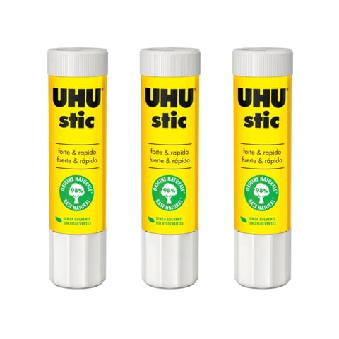Uhu Stic Pegamento, Adhesivo En Barra 21Grs. 3 Unid