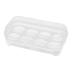 Genérico - Caja Organizadora De Almacenamiento De Huevos Estuche De Transporte De Huevos De Viaje Estuche Contenedor De Huevos De Senderismo 8 Rejillas 10.5X19.5X7Cm