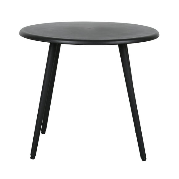 Mesa De Centro Redonda Nórdica Negra 51x45 Escandinavia