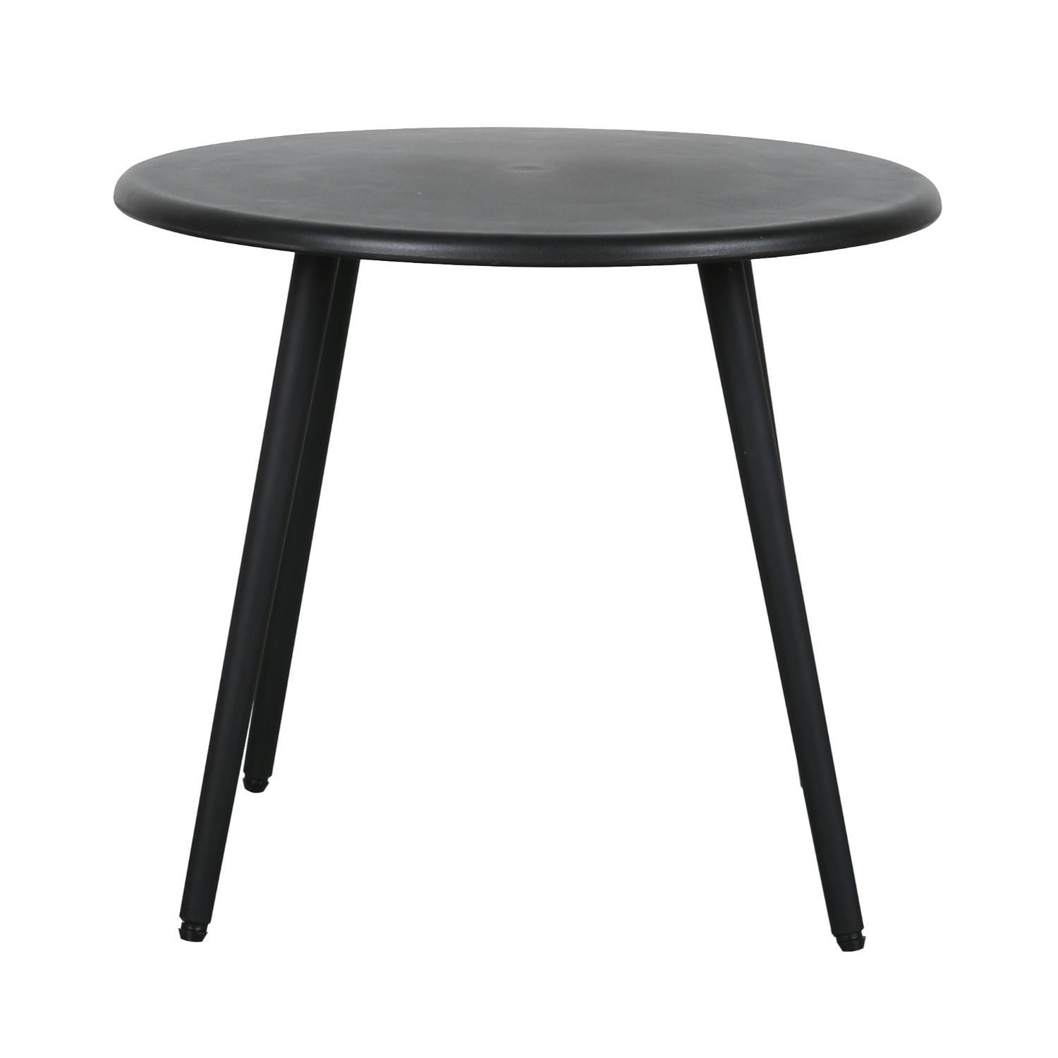 Escandinavia - Mesa Redonda Deco Plastico Nórdica 51,5*51,5*44,5 Negro Negro Tamaño Unico