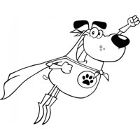 Rienda Libre Graphics - Decomural Super Dog Ws-17996