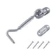 thumbnail image 4 of Cerradura De Puerta Corrediza De Granero, Pestillo De Ojo De Acero Inoxidable Para Puertas De Cercas De Madera, Plata, 4 of 5