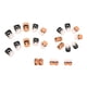 thumbnail image 2 of 24Pcs Black Halloween Press On Nails Short Square Fake Nails Matte Stick On Nails With Pumpkin Spider Web Design Acrylic False Nail Art Artificial Finger Suit For Women, 2 of 2