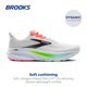 thumbnail image 2 of Zapatillas de Running Brooks Ghost 17 para Hombre Blanco Rosa Ancho 10.5, 2 of 6