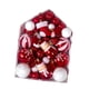 thumbnail image 5 of 72 Uds decoraciones para árboles de Navidad bolas de Navidad conjunto de adornos colgantes gotas para porche guirnalda hogar aniversario interior Rojo blanco, 5 of 5