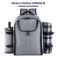 thumbnail image 2 of Mochila Picnic + 30 Utensilios Para 4 Personas Outdoor, 2 of 9
