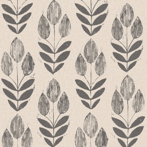 Papel tapiz NuWallpaper Folk Tulip Neutral Texturizado 52x549 cm