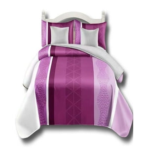 Alonso - Cobertor 9 Piezas 2 Plazas Quilt Mas Sabanas Mas Cortina De Tela