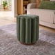 thumbnail image 1 of Puff Ottoman Better Homes Gardens Lillian Velvet Verde Redondo, 1 of 3