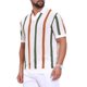 thumbnail image 4 of Camiseta Polo de Punto Hueco para Hombre con Cuello en V y Manga Corta para Golf M Blanco, 4 of 6