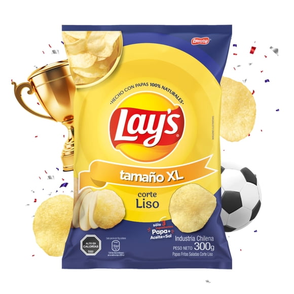 Papas Fritas lay's corte liso, 300 g