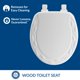 thumbnail image 2 of Asiento de Inodoro Mayfair 34EC 000 Redondo de Madera Moldada Blanco, 2 of 6