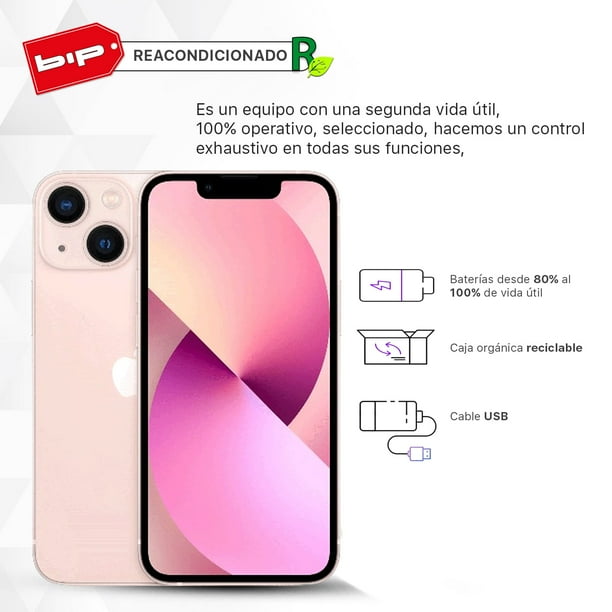 iPhone 13 Mini 128GB -Pink-Reacondicionado-Grado A | Lider