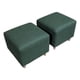 thumbnail image 3 of Poufs Cuadrados En Lino Verde, 3 of 3