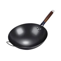 Magideal - Sartén Wok, Sartén, Sartén A Gas, Wok De Cocina General Sin Recubrimiento, Utensilios De Cocina, Sartén De Forja Manual, Sartenes, Wok De Cocina Antia 34 Cm