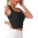 thumbnail image 4 of INSPIRE CHIC Camiseta de Tirantes de Mujer con Sujetador Incorporado Ajuste Ceñido Cuello Cuadrado Camiseta Interior M Negro, 4 of 5