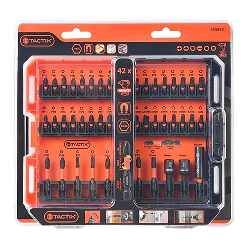 Tactix - Set De Puntas De Impacto Pro Grade 42 Piezas