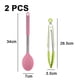 thumbnail image 5 of Juego de 2 utensilios de cocina de silicona, mango de acero inoxidable de silicona de colores, resistente al calor., 5 of 5