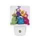 thumbnail image 1 of Teletubbies Luz nocturna LED con sensor de anochecer a amanecer para dormitorio, baño, pasillo, escaleras - Lámpara LED nocturna de enchufe, 0.5W - 1 pieza, 1 of 6