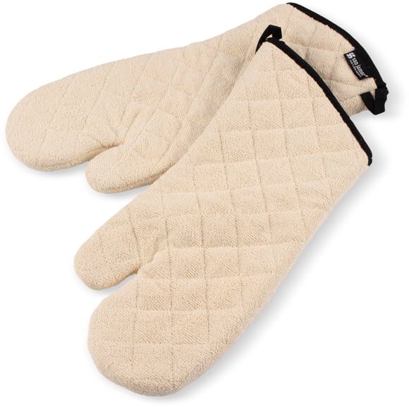 Guante de Horno San Jamar 43 cm de Paño de Felpa Natural