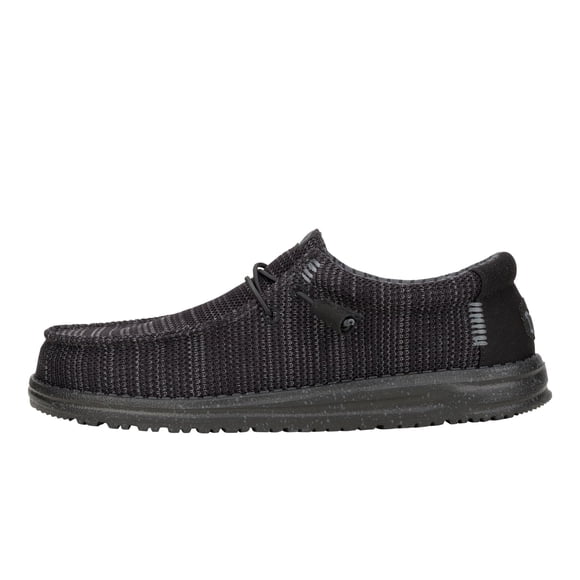 Zapatos HEYDUDE Wally Stretch ligeros sin cordones negros