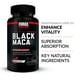 thumbnail image 2 of Suplemento Force Factor de raíz de maca negra 1000 mg 60 cápsulas, 2 of 3