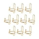 thumbnail image 2 of 10 Anillos para Uñas, Juego de Anillos para Uñas Halal, Extraíbles para Presionar sobre Las Uñas, Decoración de Uñas, Regalo para Mujer, Niña de Metal oro, 2 of 5