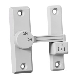 Bothyi - Protector De Pestillo De Puerta, Pestillo Abatible Universal Para Puerta, Oficina En Casa, Puerta Corredera De Granero, Color Blanco