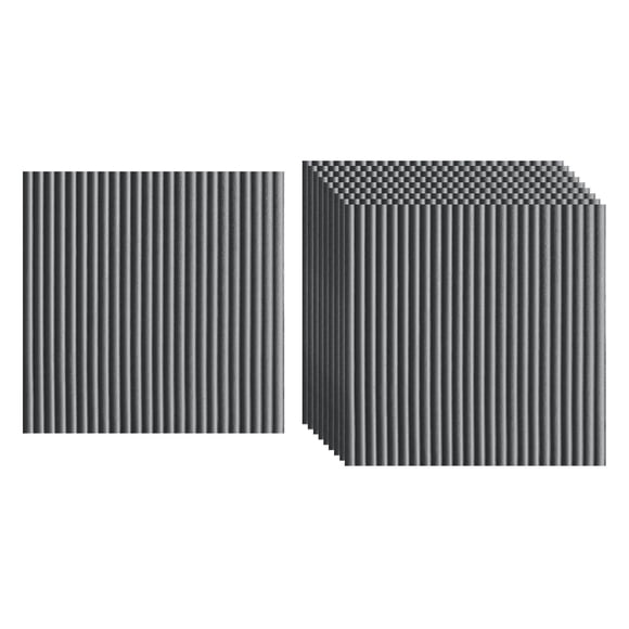 10x 3D Pegatinas De Pared Decoración Calcomanía Durable Hogar Dormitorio PE Espuma Papel Pintado Gris Argenta