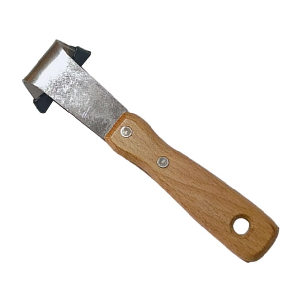 Herramienta pequeña para pelar, desherbador de grietas, cuchillo de dibujo recto, herramienta portátil para pelar madera, descortezador para carpinter