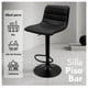 thumbnail image 2 of Pack 2 Silla Piso Bar Ajustable Negra Ergonómica Giratoria Cocina Isla 150kg, 2 of 10