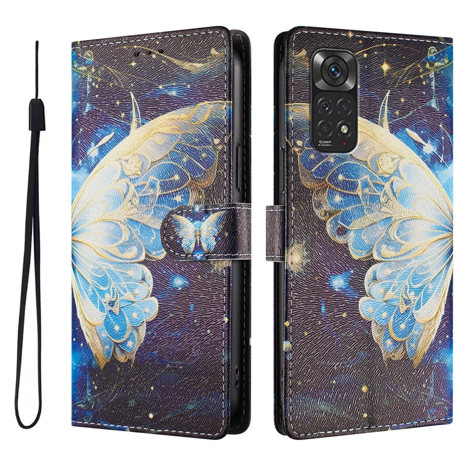 Foxdock Funda Tipo Cartera Para Xiaomi Redmi Note 11/11s 4g Con Soporte Y Correa – Diseño De Patrones Lindos