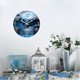 thumbnail image 2 of Reloj de Pared XFM 36 cm Silencioso Azul Bosque con Ciervos, 2 of 7