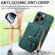 thumbnail image 2 of Funda Tipo Cartera con Correa Cruzada para iPhone 15 Pro Max Protección Contra Golpes Verde, 2 of 5