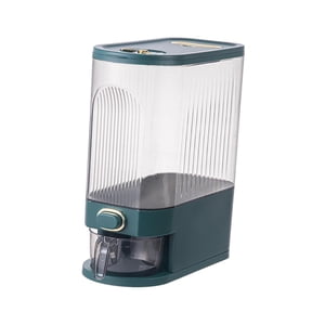 Bothyi - Caja De Almacenamiento De Contenedores De Granos, Dispensador Hermético De Arroz Para Dulces, Cereales, Soja, Verde, Grande