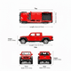 thumbnail image 4 of SUV Jeep Gladiator Escala 1:60 - Welly, 4 of 5