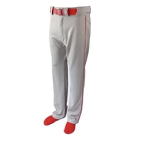 Pantalón De Béisbol Martin Sports Con Ribetes Blanco/Rojo, Talla Am