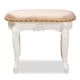 thumbnail image 2 of Poliéster Ottomans Baxton Studio Sand/Blanco/Dorado, 2 of 9