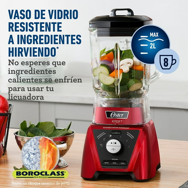 Licuadora Xpert Series™ roja control de textura y Blend N Go