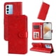 thumbnail image 1 of Funda tipo cartera FOXDOCK para Vivo V23 Pro , diseño girasol en relieve, cuero PU, cierre magnético, soporte y tarjetero, 1 of 5