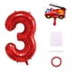 thumbnail image 1 of Decoraciones de fiesta para el tercer cumpleaños del camión de bomberos de Ledan, 1 of 6