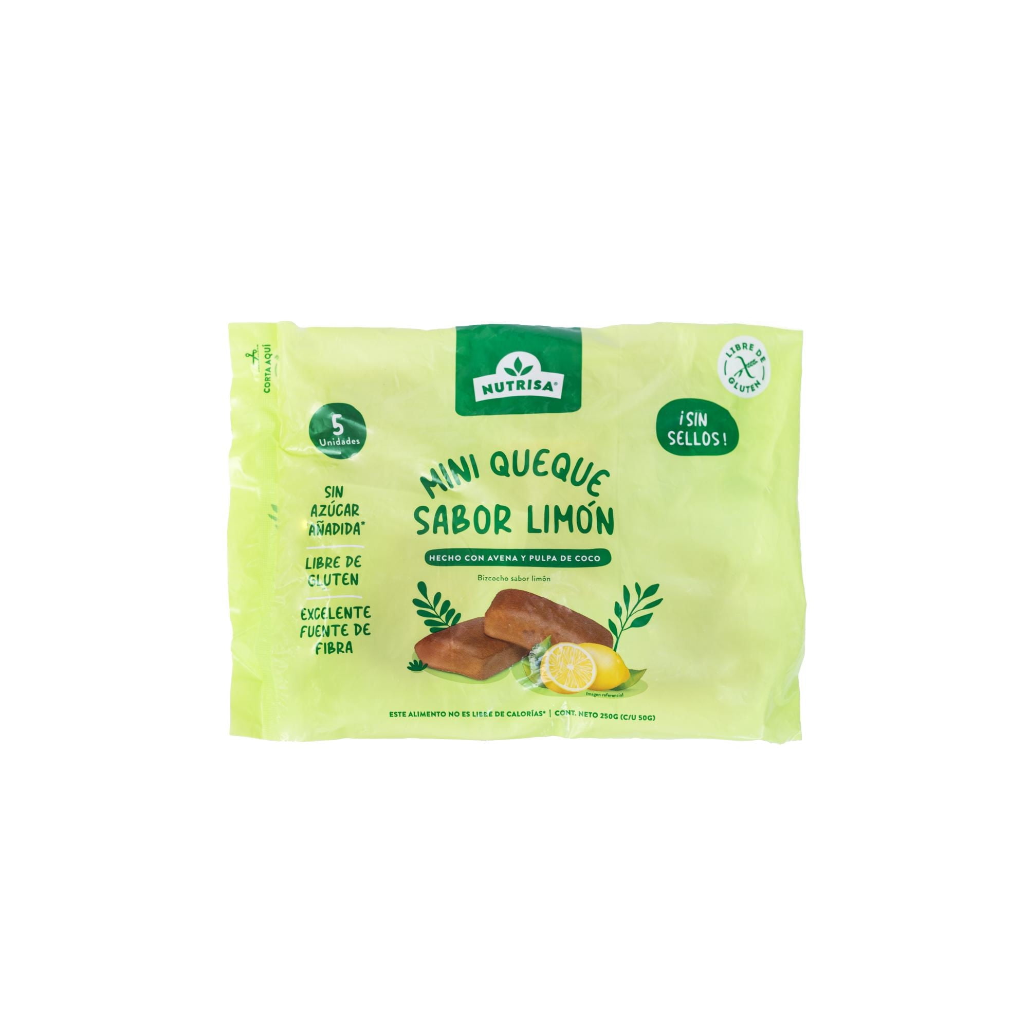 Pack Mini Queque Limón 5 Un Nutrisa