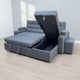 thumbnail image 2 of Sofa cama en L con Baul Color Gris, 2 of 2
